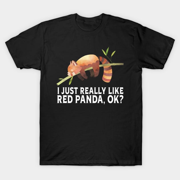 Red Panda Magic Fashionable Tee Celebrating the Playfulness of These Creatures T-Shirt by Northground